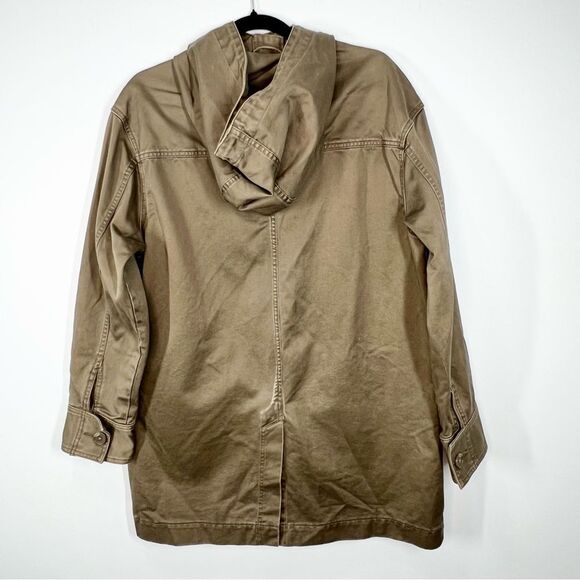 Aritzia Talula Wessex Canvas Jacket Green Utility Boxy Army Style Jacket Small - Picture 4 of 10
